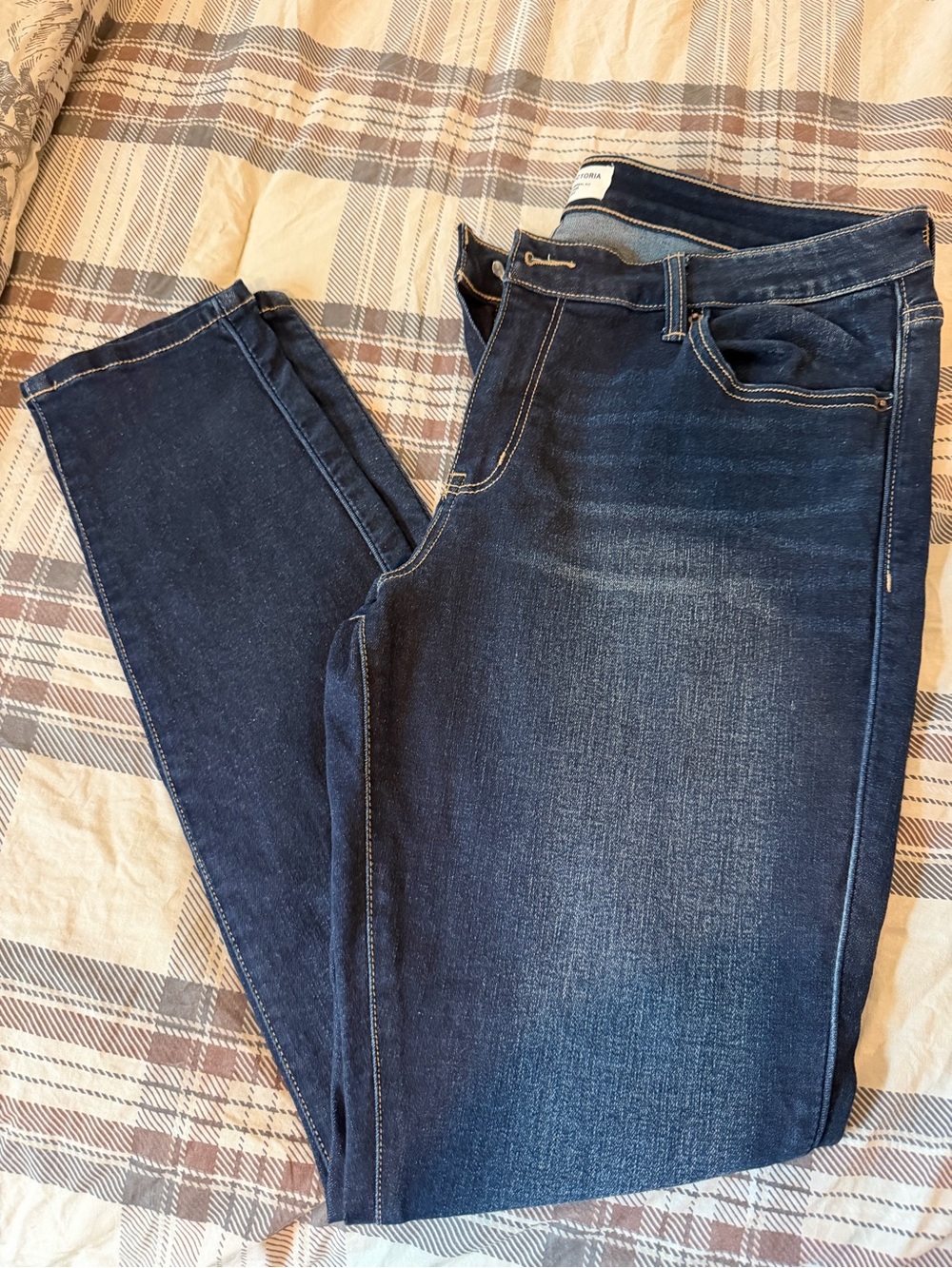 BKE Women's Dark Blue Skinny Jeans